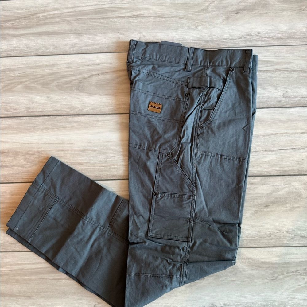Brazos Carpenter Ripstop Work Pant Grey 32Wx32L NWT - Picture 5 of 10